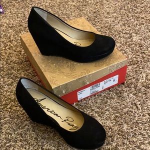 American Rag Kenna sk3325830 black wedge heel